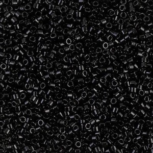 Miyuki 11/0 Delica - DB010 - Opaque Black