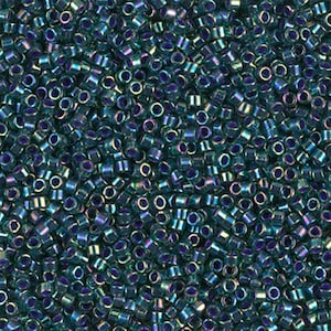 Miyuki 11/0 Delica - DB276 - Lined Emerald AB