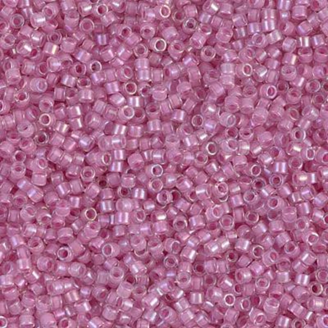 Miyuki 11/0 Delica - DB072 - Orchid Lined Crystal Luster - Etsy