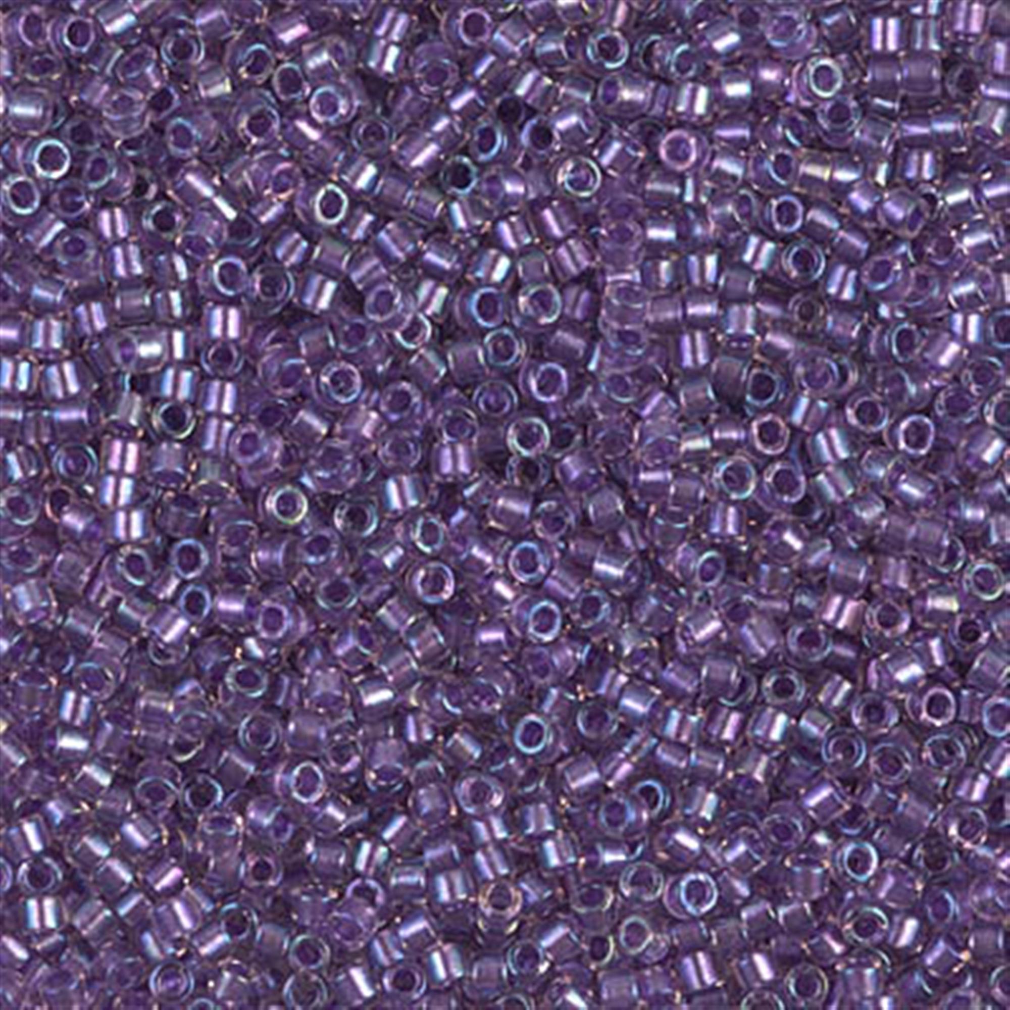カウベル DCA W11 紫 Miyuki 11/0 Delica - DB1754 - Sparkling Purple Lined Crystal