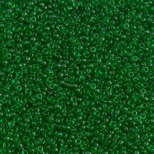 15-146 - Transparent Green - Miyuki 15/0 Seed Beads