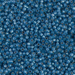 8-648, Miyuki 22g Silver Lined Denim Blue Alabaster 8-648, Miyuki 22g Silver Lined Denim Blue Alabaster