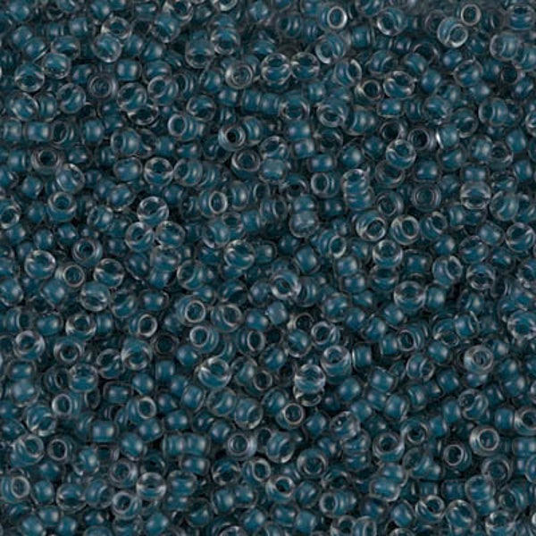 11-1938 - Semi-Matte Slate Blue Lined Gray - Miyuki 11/0 Seed Beads