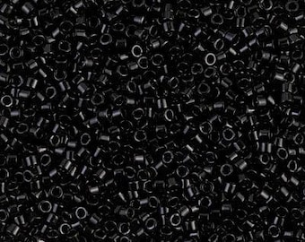 Miyuki 11/0 Delica - DB010 - Opaque Black