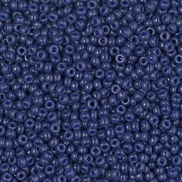 11-4493 - Duracoat Dyed Opaque Navy Blue - Miyuki 11/0 Seed Beads