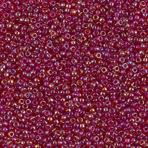 15-298 - Transparent Ruby AB - Miyuki 15/0 Seed Beads