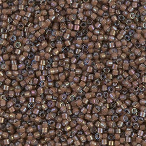 Miyuki 11/0 Delica - DB1790 - White Lined Sable Brown AB