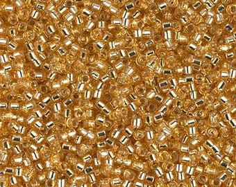 Miyuki 11/0 Delica - DB042 - Silver Lined Gold