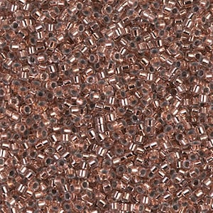 Miyuki 11/0 Delica - DB037 - Copper Lined Crystal