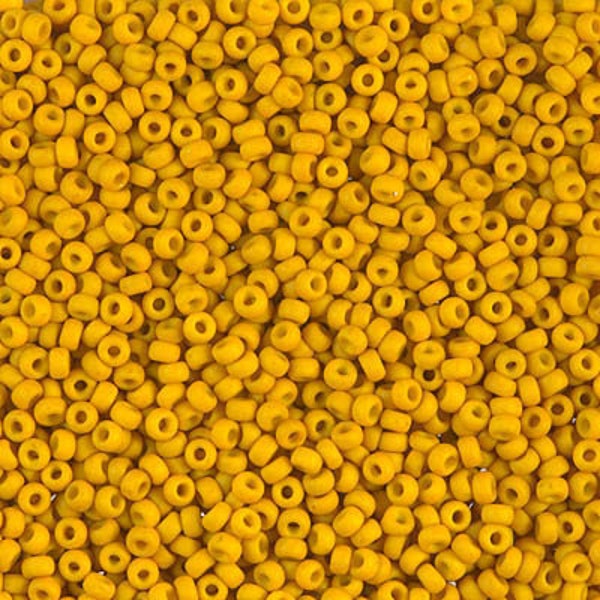 11-1233 - Matte Opaque Mustard - Miyuki 11/0 Seed Beads