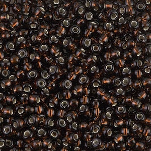 11-29, Miyuki 22g Silver Lined Root Beer 11-29, Miyuki 22g Silver Lined Root Beer