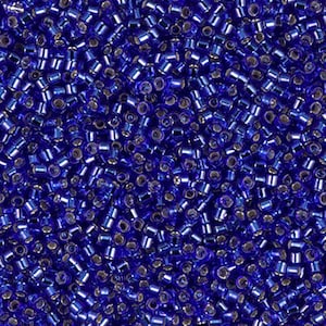 6-151S, Miyuki 20g Silver Lined Cobalt 6-151S, Miyuki 20g Silver Lined Cobalt
