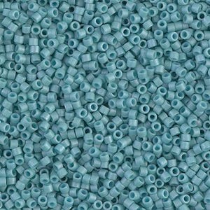 Miyuki 11/0 Delica - DB375 - Matte Opaque Turquoise Blue Luster