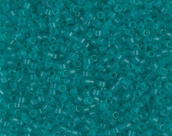 Miyuki 11/0 Delica - DB786 - Dyed Semi-matte Transparent Teal - Etsy