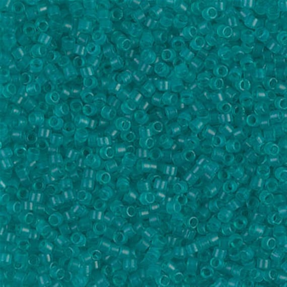 Miyuki 11/0 Delica - DB786 - Dyed Semi-matte Transparent Teal - Etsy