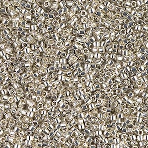 Miyuki 11/0 Delica - DB035 - Galvanized Silver
