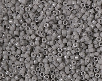 Miyuki 11/0 Delica - DB2367 - Duracoat Opaque Dyed Seal Gray
