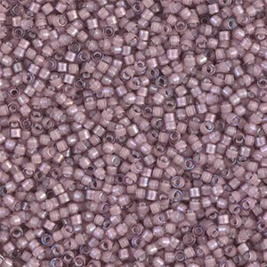 Miyuki 11/0 Delica - DB1791 - White Lined Smoky Amethyst AB