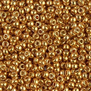 8-4203, Miyuki 22g Duracoat Galvanized Yellow Gold 8-4203, Miyuki 22g Duracoat Galvanized Yellow Gold