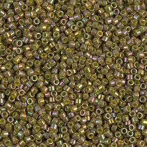Miyuki 11/0 Delica - DB133 - Opaque Golden Olive Luster