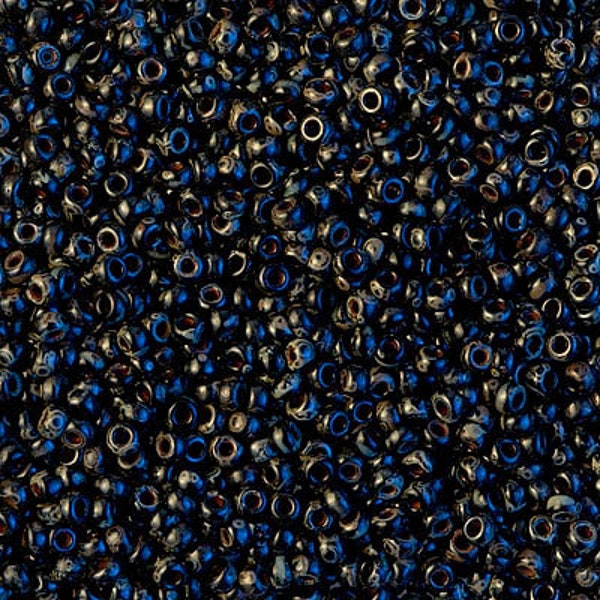 11-4511 - Black Picasso - Miyuki 11/0 Seed Beads