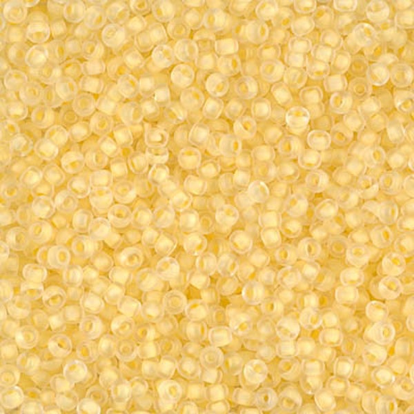 11-1921 - Semi-Matte Yellow Lined Crystal - Miyuki 11/0 Seed Beads