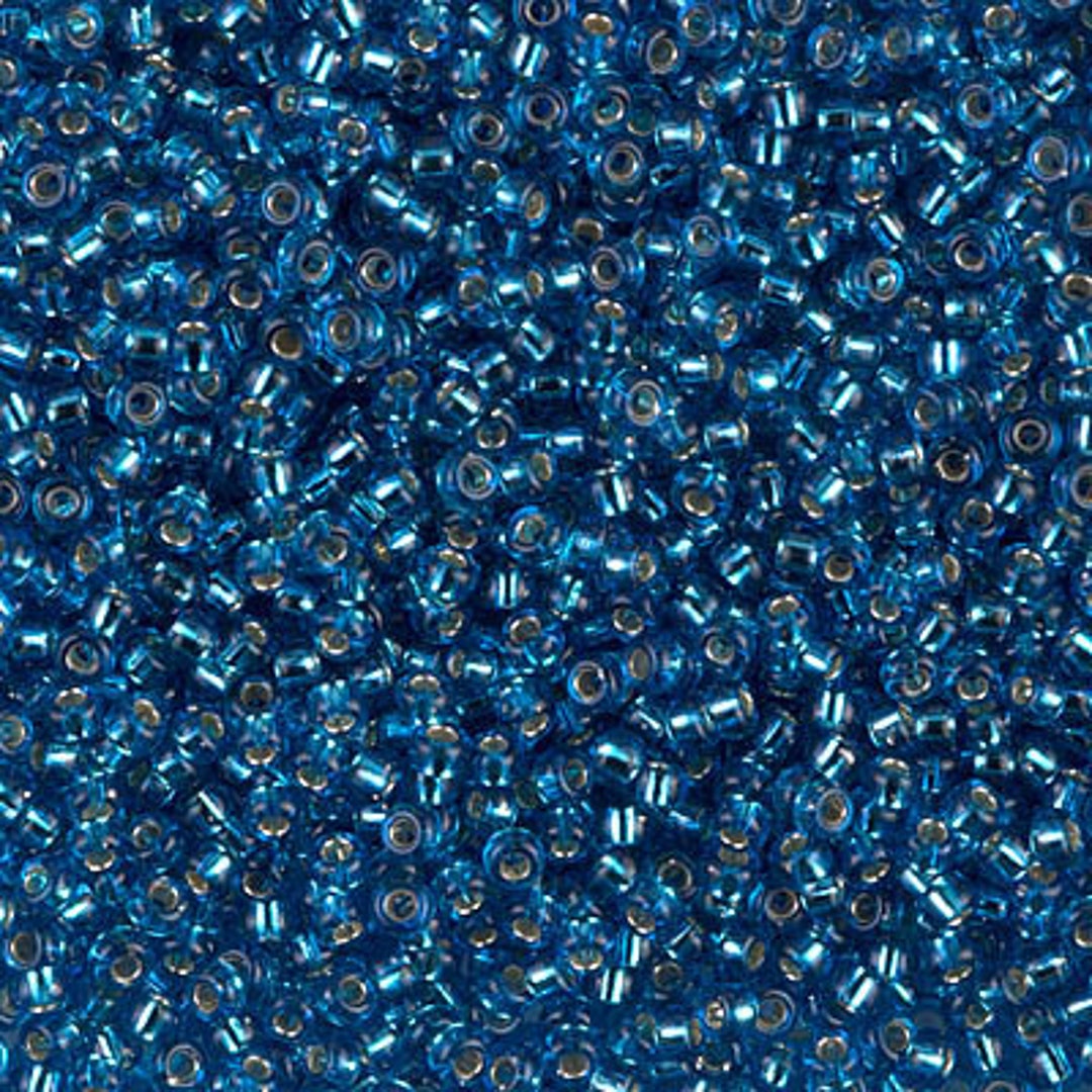 11-25 - Silverlined Capri Blue - Miyuki 11/0 Seed Beads - Etsy