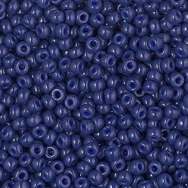 8-4494 - Duracoat Dyed Opaque Dark Navy Blue - Miyuki 8/0 Seed Beads