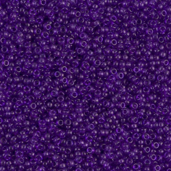 15-1314 - Dyed Transparent Red Violet - Miyuki 15/0 Seed Beads