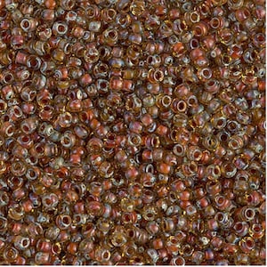 11-4501 - Topaze claire transparente Picasso - Perles de rocaille Miyuki 11/0