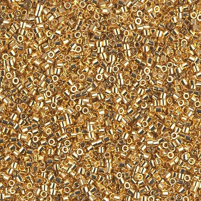 Miyuki Delica Seed Beads 11/0 24K Gold Plated DB031