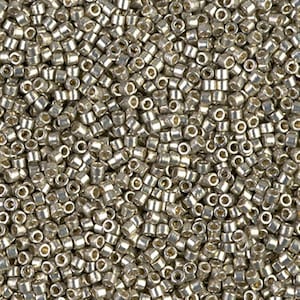 Miyuki 11/0 Delica - DB1851 - Duracoat Galvanized Lt Smokey Pewter
