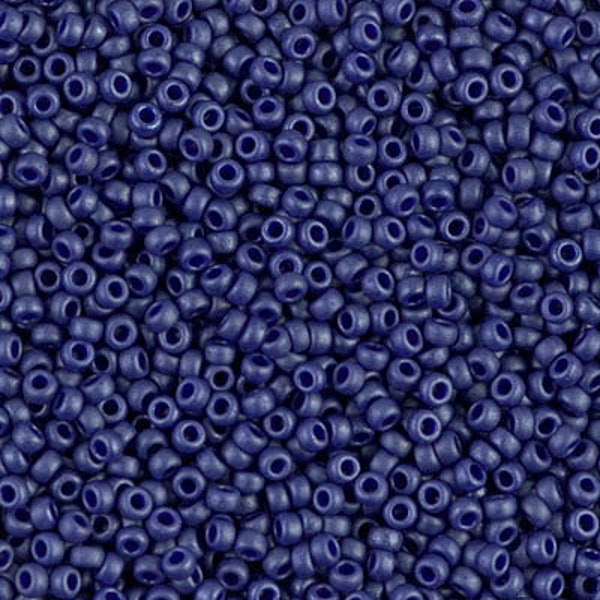 11-2075 - Matte Opaque Cobalt Luster - Miyuki 11/0 Seed Beads