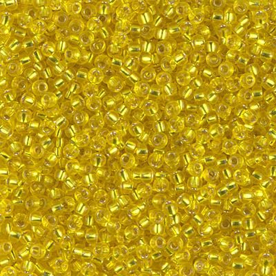 11-6 - Silverlined Yellow - Miyuki 11/0 Seed Beads - Etsy