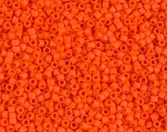 Miyuki 11/0 Delica - DB752 - Matte Opaque Orange