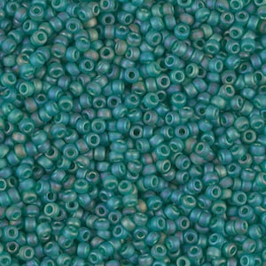 11-147FR - Matte Transparent Emerald AB - Miyuki 11/0 Seed Beads