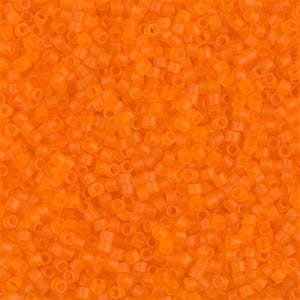 Miyuki 11/0 Delica - DB744 - Matte Transparent Orange