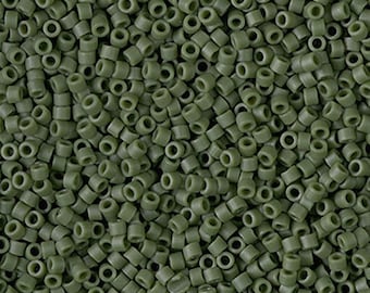 Miyuki 11/0 Delica - DB2291 - Matte Opaque Glazed Avocado - Etsy