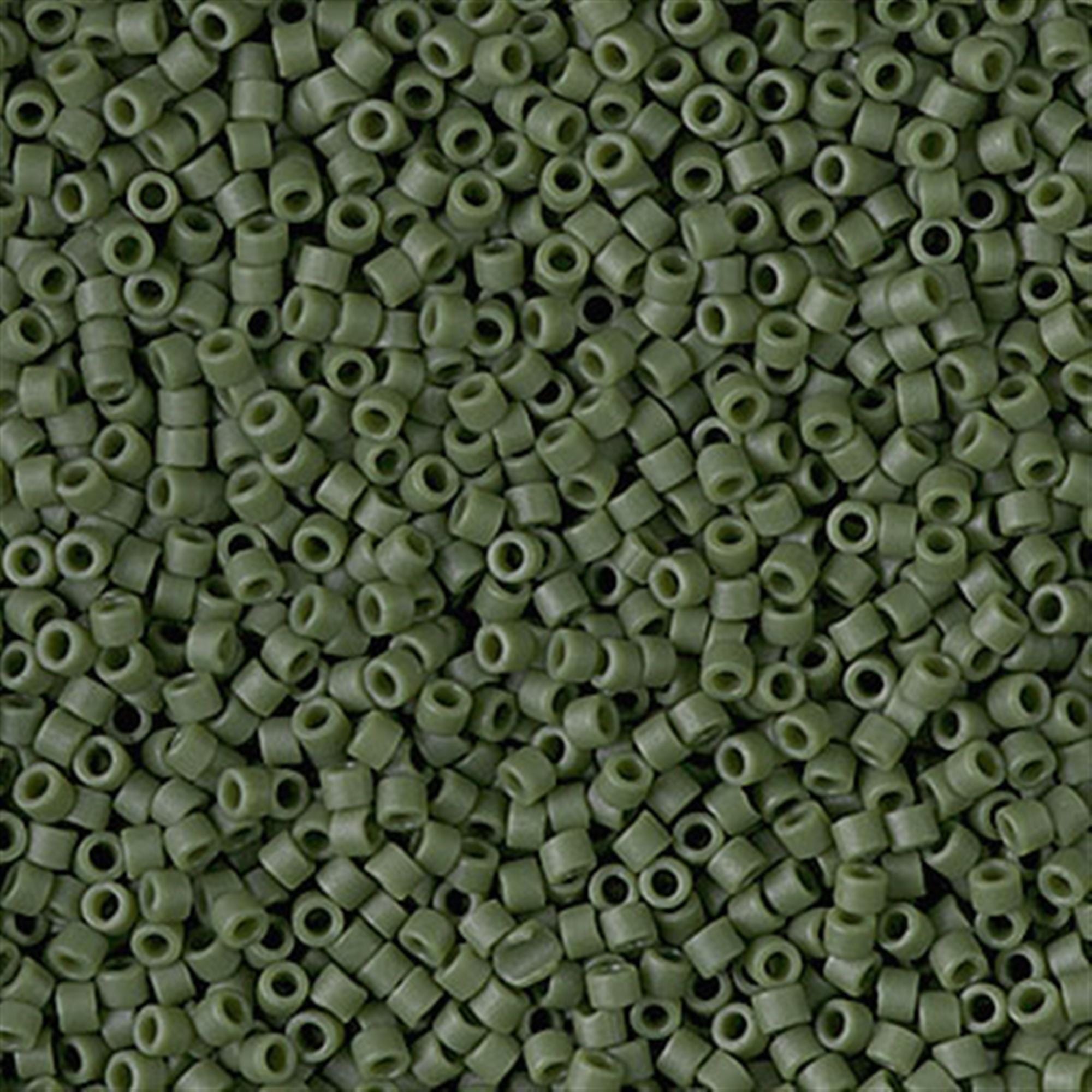 【Miyuki 】 Miyuki 11/0 Delica - DB2291 - Matte Opaque Glazed Avocado - Etsy
