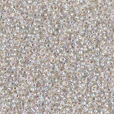 15-1001 - Silverlined Crystal AB - Miyuki 15/0 Seed Beads