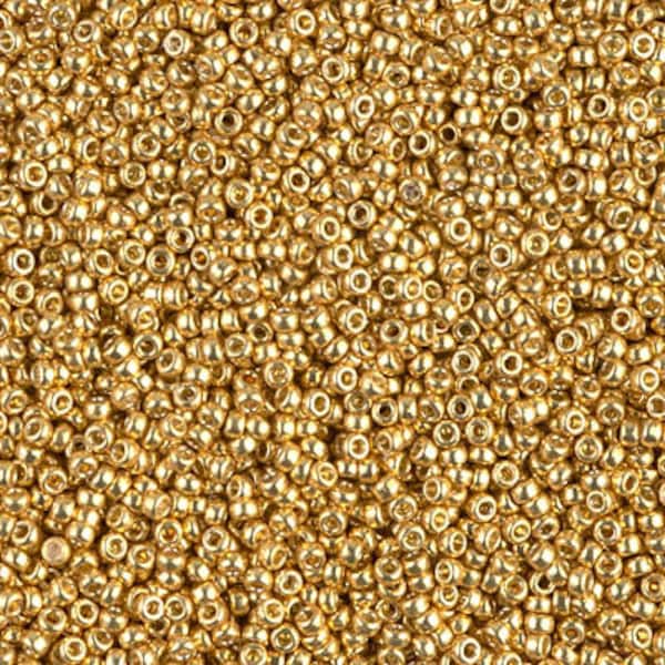 15-4202 - Duracoat Galvanized Gold - Miyuki 15/0 Seed Beads