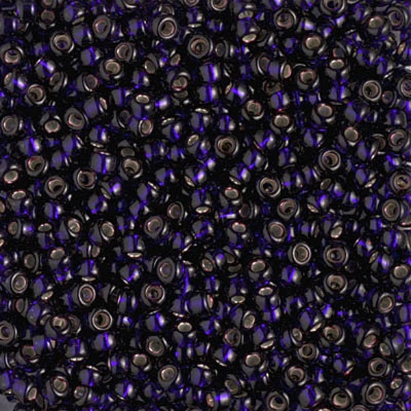 8-1426 - Dyed Silverlined Dark Purple - Miyuki 8/0 Seed Beads
