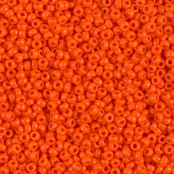 11-406 - Opaque Orange - Miyuki 11/0 Seed Beads