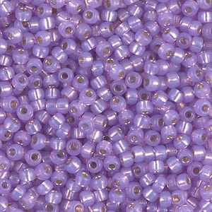 8-574, Miyuki 22g Silver Lined Lilac Opal 8-574, Miyuki 22g Silver Lined Lilac Opal
