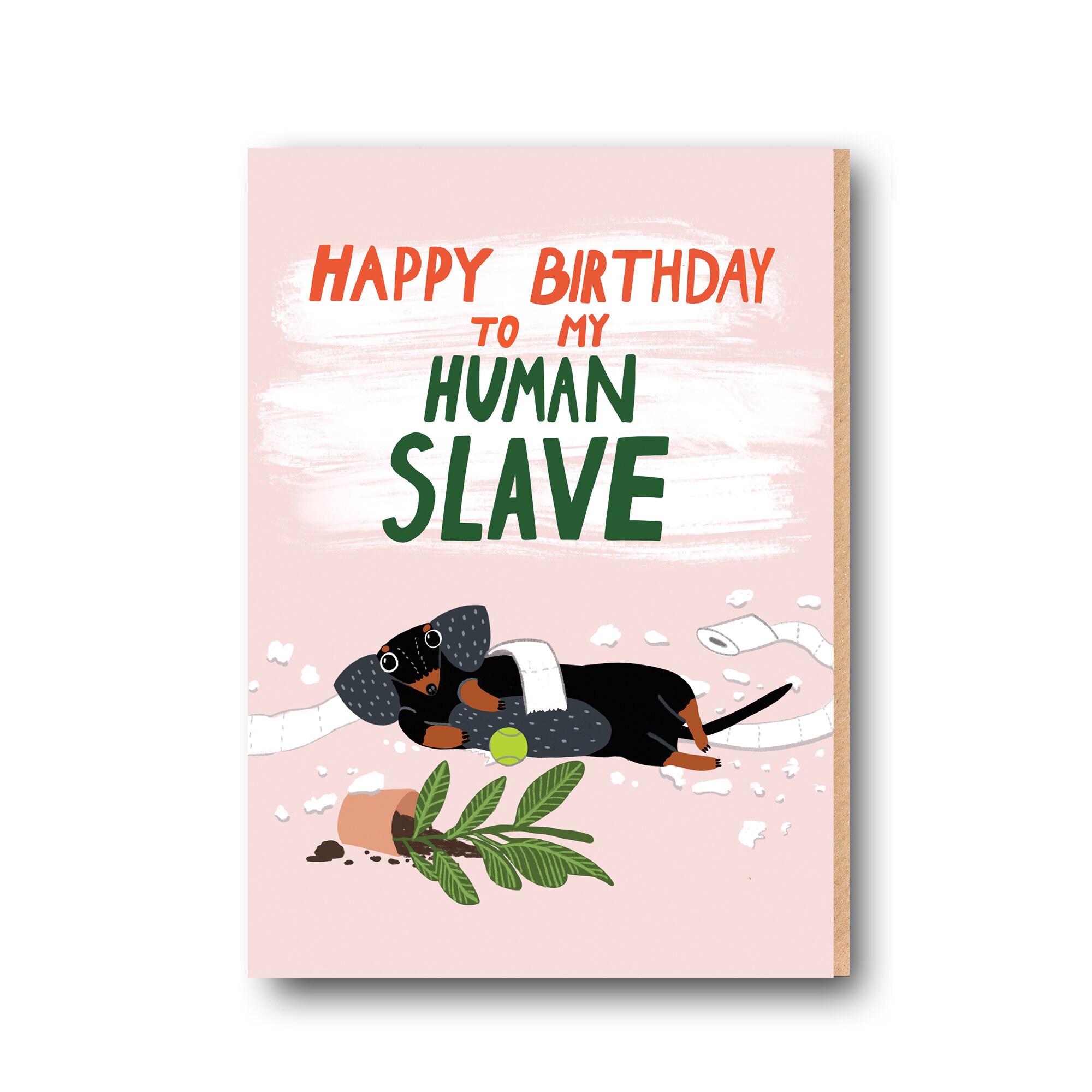 Funny Sausage Dog Birthday Card – Dachshund Lover Gift, Cute Dog Humor ...