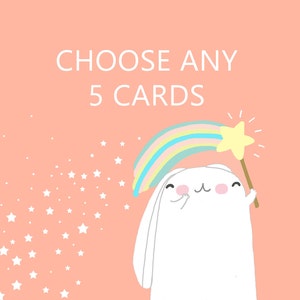 Pick And Mix - Any 5 cartes de vœux - Réduction - Choisissez la vôtre - Mix and Match - Choisissez vos favoris - Pack Of Five