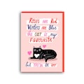 Funny Cat Valentine's Card: Husband Valentine