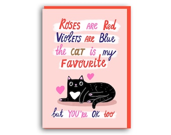Funny Cat Valentine's Card: Husband Valentine