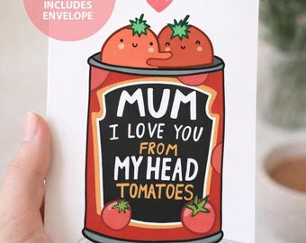 Funny Tomato Mum Card, Mother's Day Card