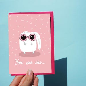 Biglietto di ringraziamento, biglietto di San Valentino, sei gentile, biglietto amico